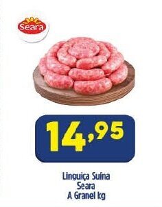 Arena Atacado Linguica Suina Seara a granel 1kg oferta