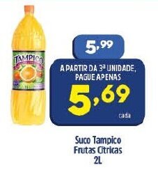 Arena Atacado Suco Tampico Frutas Citricas 2L oferta