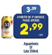 Arena Atacado Aguardente 51 Lata 350ml oferta
