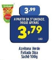 Azeitona Verde Fatiada Diza sache 100g