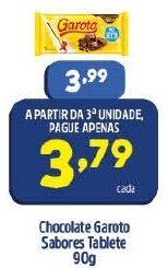 Chocolate Garoto Sabores tablete 90g
