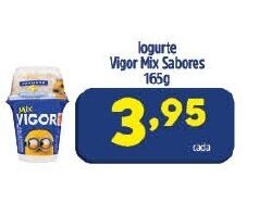 Arena Atacado Iogurte Vigor mix Sabores 165g oferta