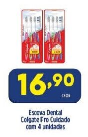 Arena Atacado Escova Dental Colgate Pro Cuidado com 4 unidades oferta