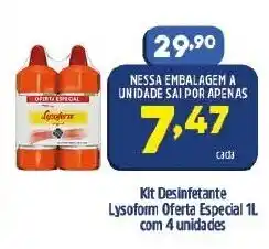 Arena Atacado Kit Desinfetante Lysoform Oferta Especial 1L com 4 unidades oferta
