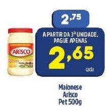 Arena Atacado Maionese Arisco pet 500g oferta