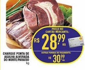 Mercantil Rodrigues Charque ponta de agulha alvorada do norte / paraíso kg oferta