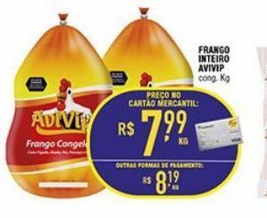 Mercantil Rodrigues Frango inteiro avivip kg oferta