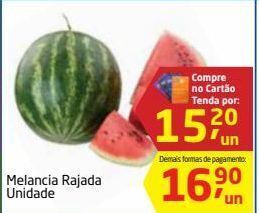 Tenda Atacado Melancia rajada unidade oferta