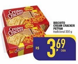 Mercantil Rodrigues Biscoito cream cracker petyan 350g oferta