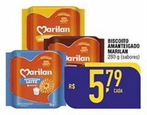 Mercantil Rodrigues Biscoito amanteigado marilan 280g oferta