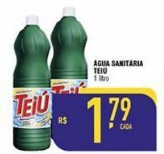 Mercantil Rodrigues Água sanitária teiú 1lt oferta