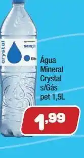 Costazul Supermercados Água mineral crystal s/gás pet 1,5l oferta