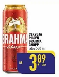 Mercantil Rodrigues Cerveja pilsen brahma chopp 550ml oferta