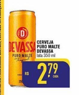 Mercantil Rodrigues Cerveja puro malte devassa 350ml oferta