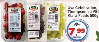 Tonin Superatacado Uva celebration, thompson ou vitória kiara foods 500g oferta