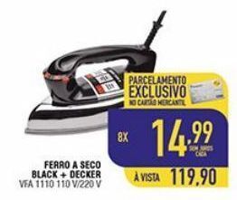 Mercantil Rodrigues Ferro a seco black & decker oferta