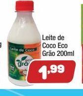 Costazul Supermercados Leite de coco eco grão 200ml oferta