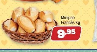 Minipão francês kg