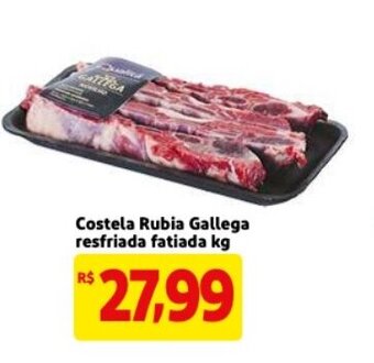 Mercado Extra Costela Rubia Gallega resfriada fatiada 1kg oferta