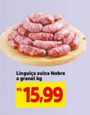 Mercado Extra Linguica suina Nobre a granel 1kg oferta