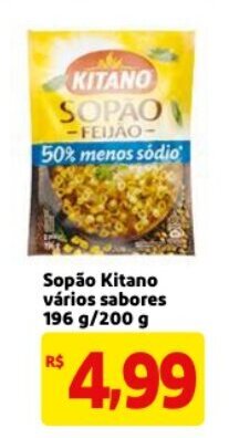 Mercado Extra Sopao Kitano varios sabores 196g/200g oferta