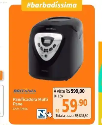 Panificadora multi britania