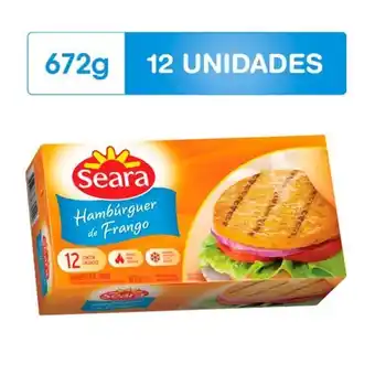 Kanguru Supermercado Hambúrguer de frango seara 672g oferta
