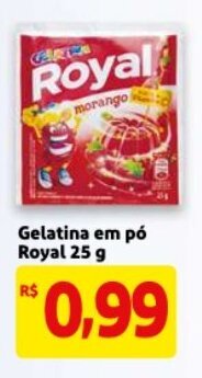 Mercado Extra Gelatina em po Royal 25g oferta
