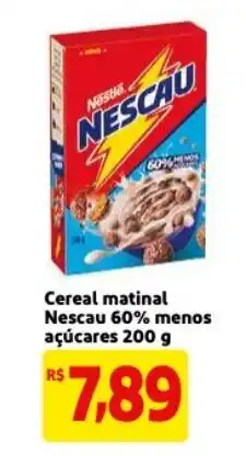 Cereal matinal Nescau 60% menos acucares 200g