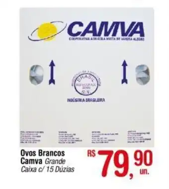 Fort Atacadista Ovos Brancos camva c/ 15 Duizias oferta