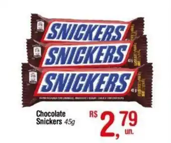 Fort Atacadista Chocolate Snickers 45g oferta