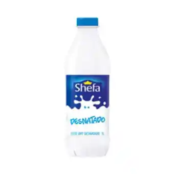 Supermercados Pague Menos Leite desnatado longa vida shefa 1l oferta
