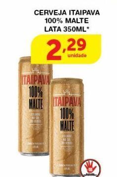 Roldão Cerveja itaipava 100% malte 350ml* oferta