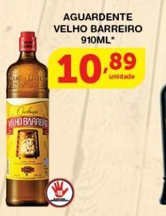 Roldão Aguardente velho barreiro 910ml oferta