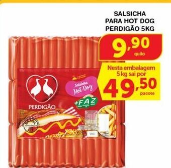Roldão Salsicha para hot dog perdigão 5kg oferta