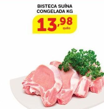 Roldão Bisteca suina congelada kg oferta