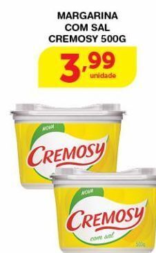 Roldão Margarina com sal cremosy 500g oferta