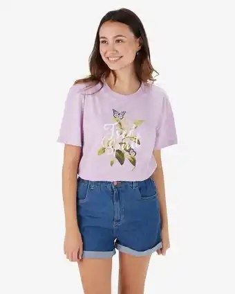 Camiseta juvenil manga curta free spirit lilás