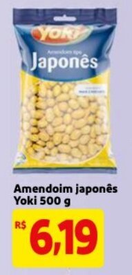 Mercado Extra Amendoim Japones Yoki 500g oferta