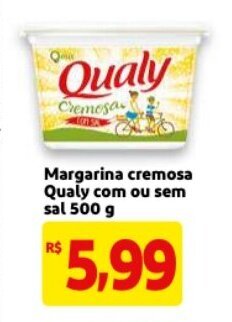 Mercado Extra Margarina cremosa Qualy com ou sem sal 500g oferta