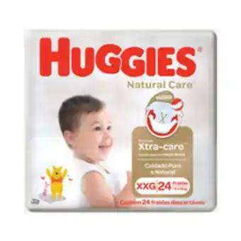 Supermercados Pague Menos Fralda huggies natural care xxg com 24 unidades oferta