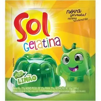 Supermercado Precito Gelatina de limão sol 25g oferta