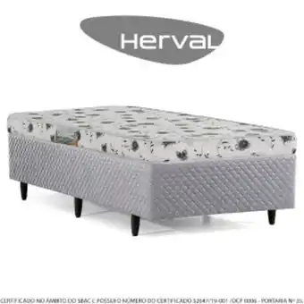 Lojas TaQi Cama box solteiro herval sonum, 51x88x188 cm, espuma d23 oferta
