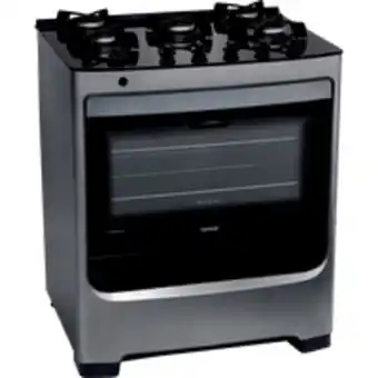 Novo Mundo Fogão 5 bocas de piso consul, mesa em vidro temperado, inox - cfs5var oferta