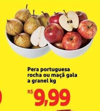 Pera Portuguesa rocha ou maçã gala a granel 1kg