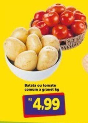 Extra Supermercado Batata ou Tomate comum a granel 1kg oferta