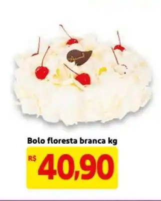 Bolo floresta branca 1kg