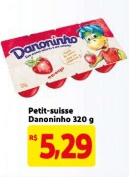 Mercado Extra Petit Suisse Danoninho 320g oferta