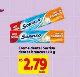 Mercado Extra Creme Dental Sorriso Dentes Brancos 90g oferta