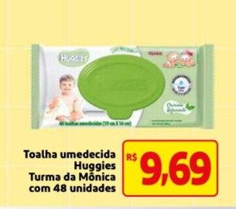 Mercado Extra Toalha umedecida Huggies Turma da Monica com 48 unidades oferta
